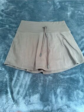 Women’s Drawstring Skort in Olive Green - Athletic Skort Short(S)